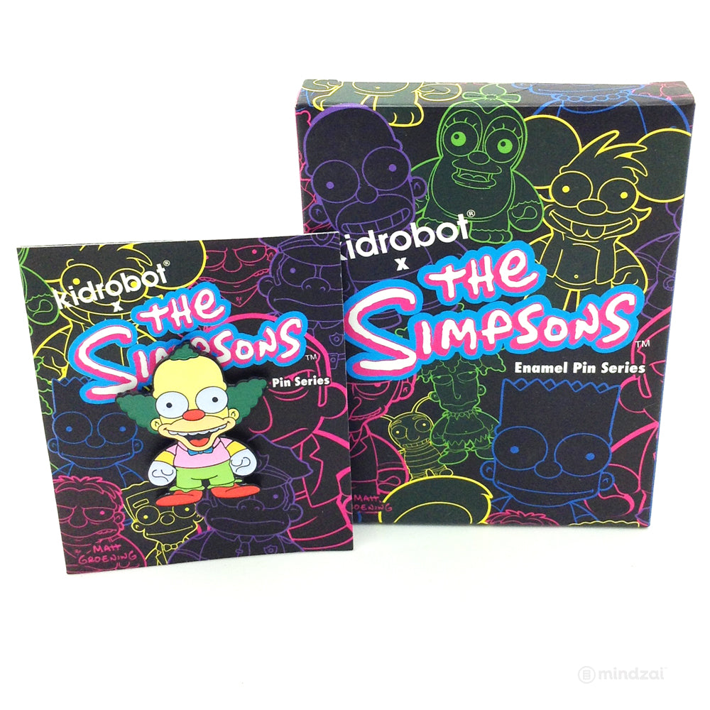 The Simpsons Enamel Blind Box Pin Series by Kidrobot - Krusty the Clown