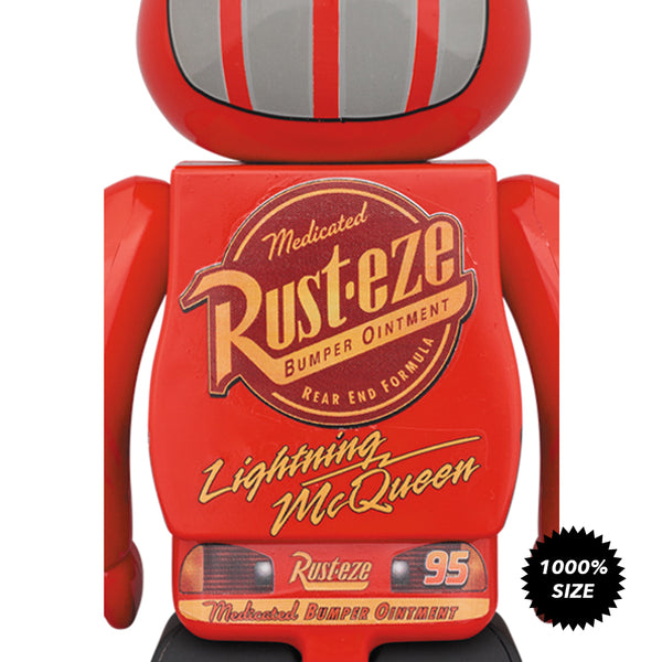 MEDICOM TOY - BE@RBRICK LIGHTNING McQUEEN CARS 1000％ Medicom - Cars: Lightning McQueen 1000% Be@rbrick Figure