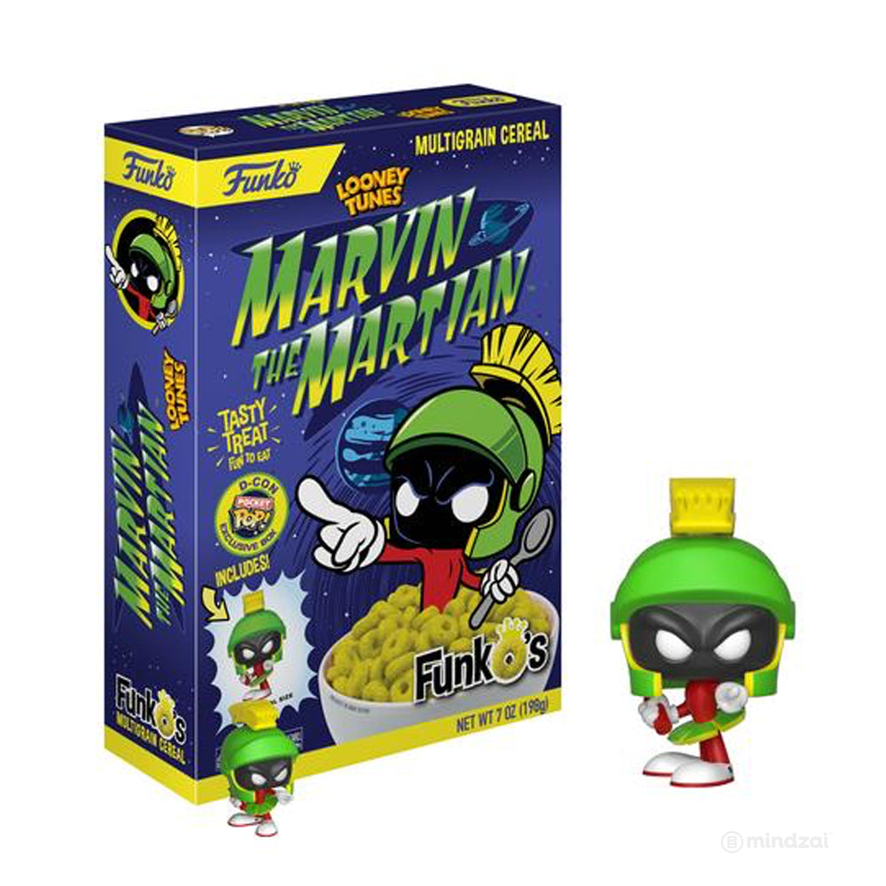Funko&#39;s Cereal with Looney Tunes: Marvin the Martian Pocket POP! Designer Con ( DCON ) Exclusive