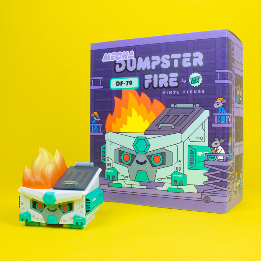 Mecha Dumpster Fire DF-79 Vinyl Figure by 100% Soft