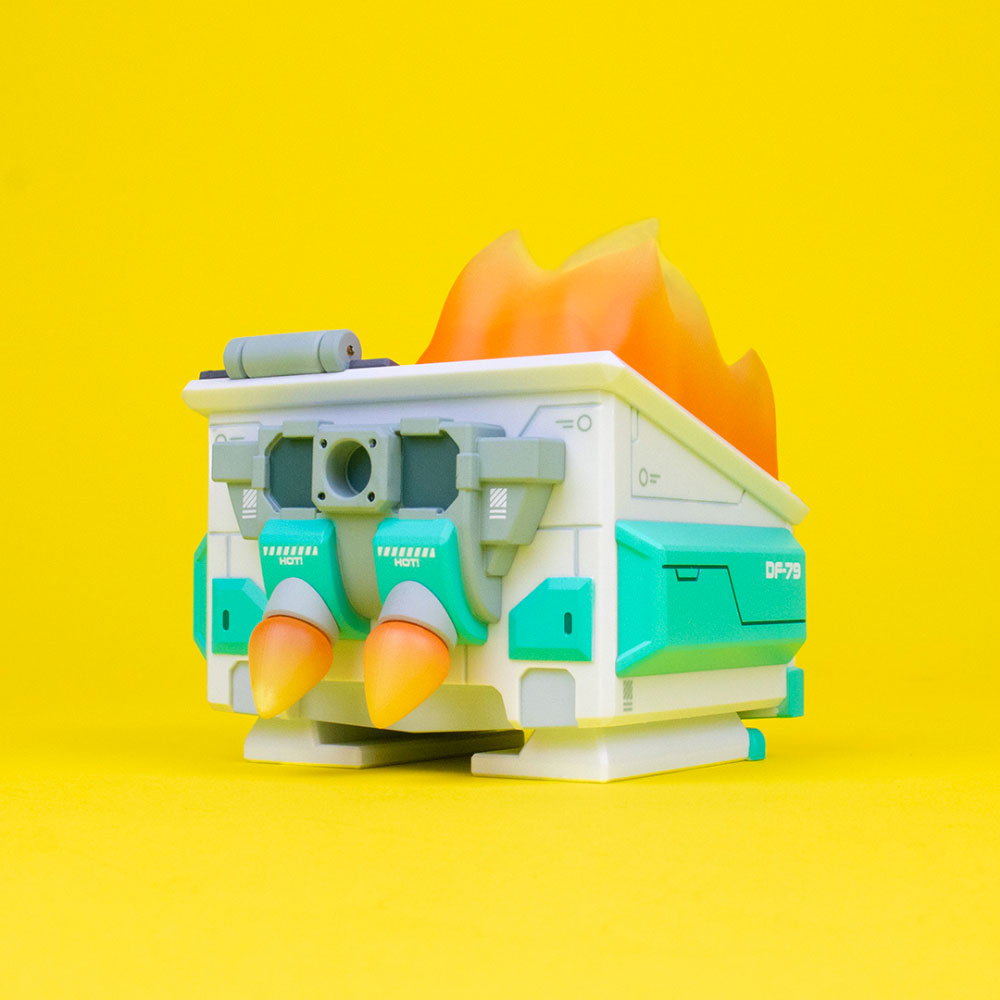 Mecha Dumpster Fire DF-79 Vinyl Figure by 100% Soft