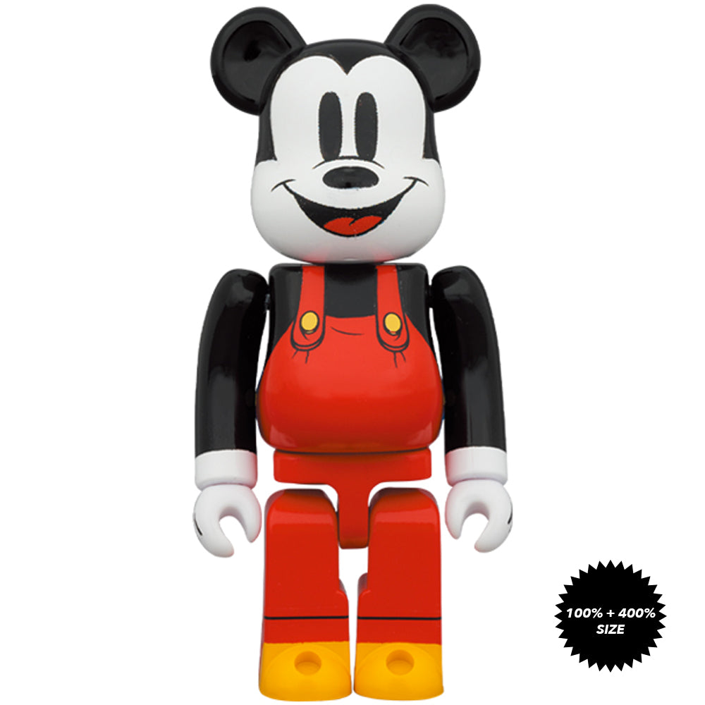 *Pre-order* Mickey Boat Builders 100% + 400% Bearbrick Set by Medicom Toy