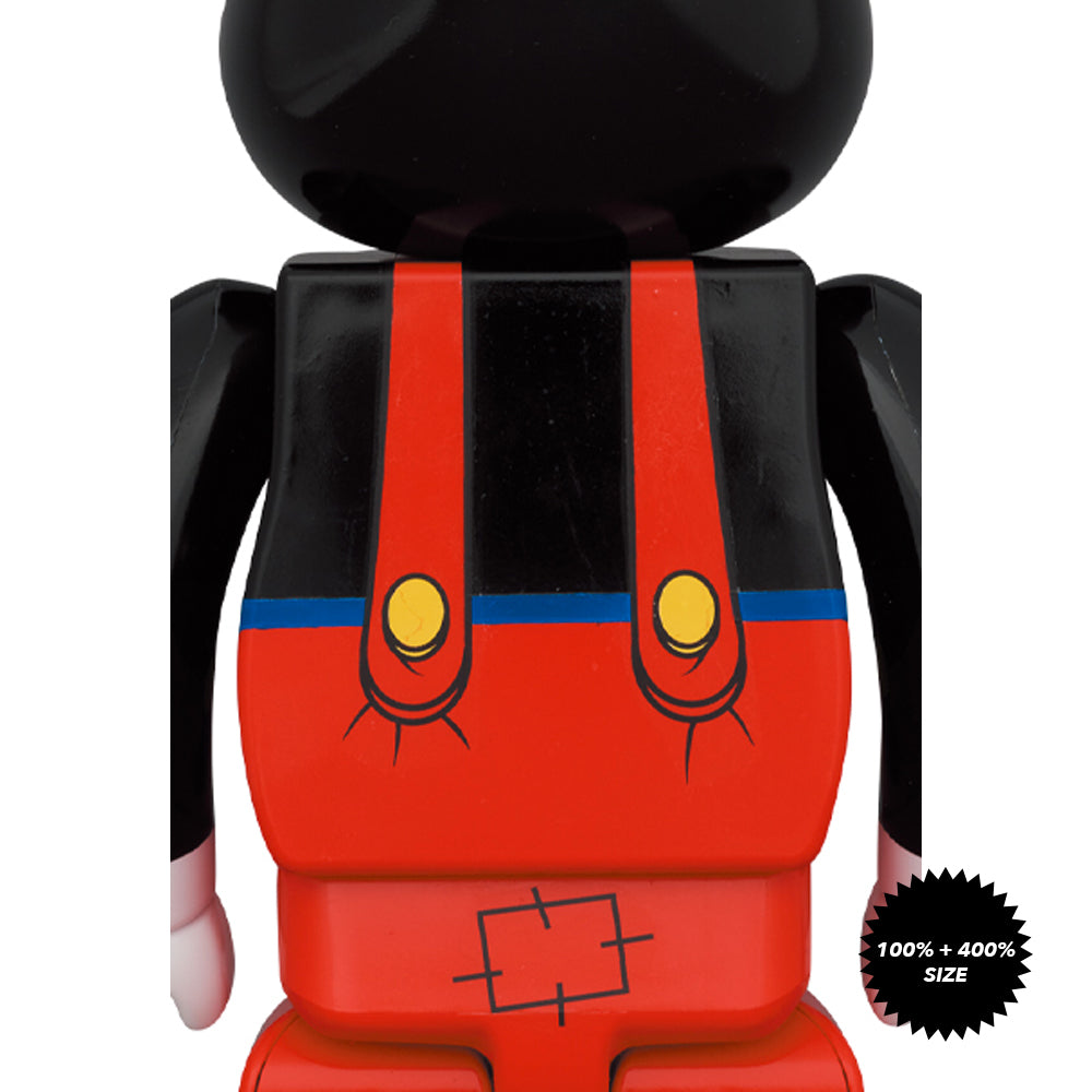 Mickey Boat Builders 100% + 400% Bearbrick Set by Medicom Toy