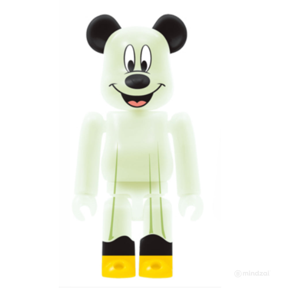 Disney WOW! x Halloween Monster Bearbrick  - Mickey Mouse (GID) Version 100% Size