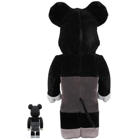 Mickey Mouse Vintage Black and White 100% and 400% Bearbrick Set