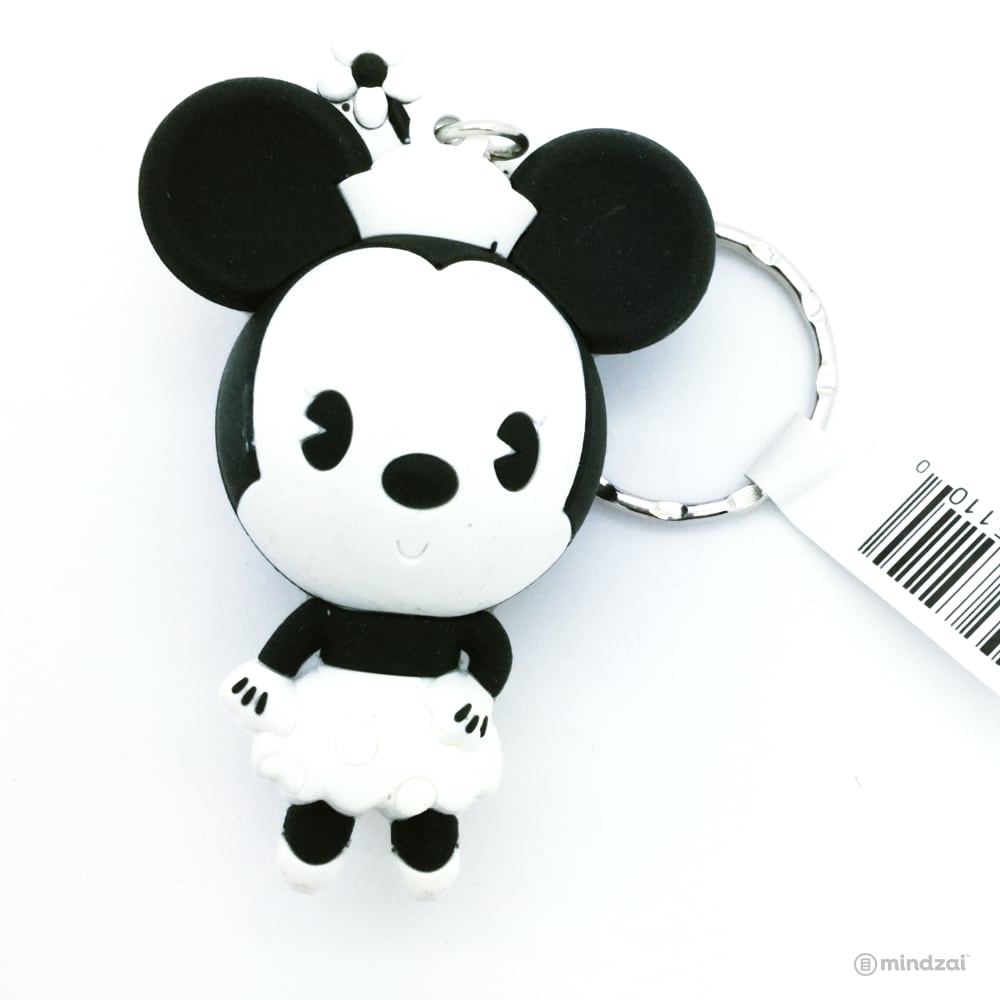 Disney Series 10 Keyring - Minnie Mouse Black and White (Exclusive Chase)