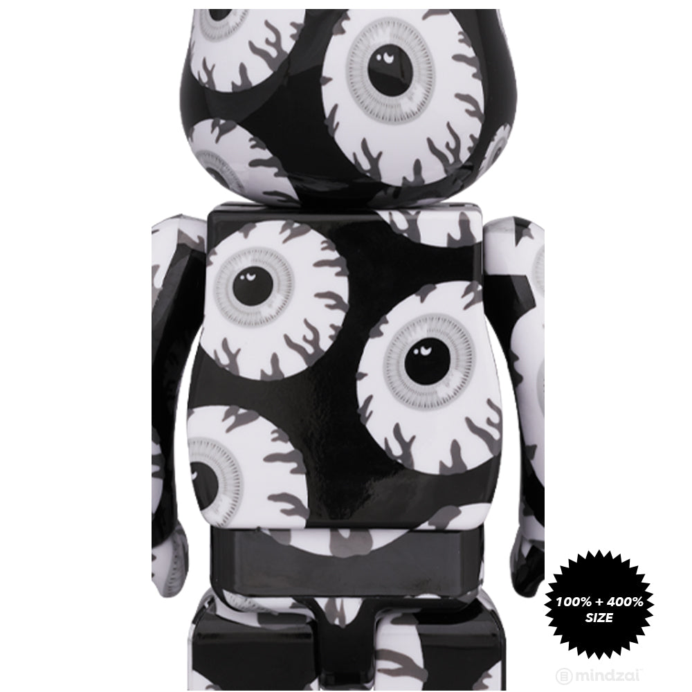 BE@RBRICK MISHKA 2020 100％ &amp; 400％ Mishka Monochromatic Be@rbrick 100% / 400% Set by Medicom