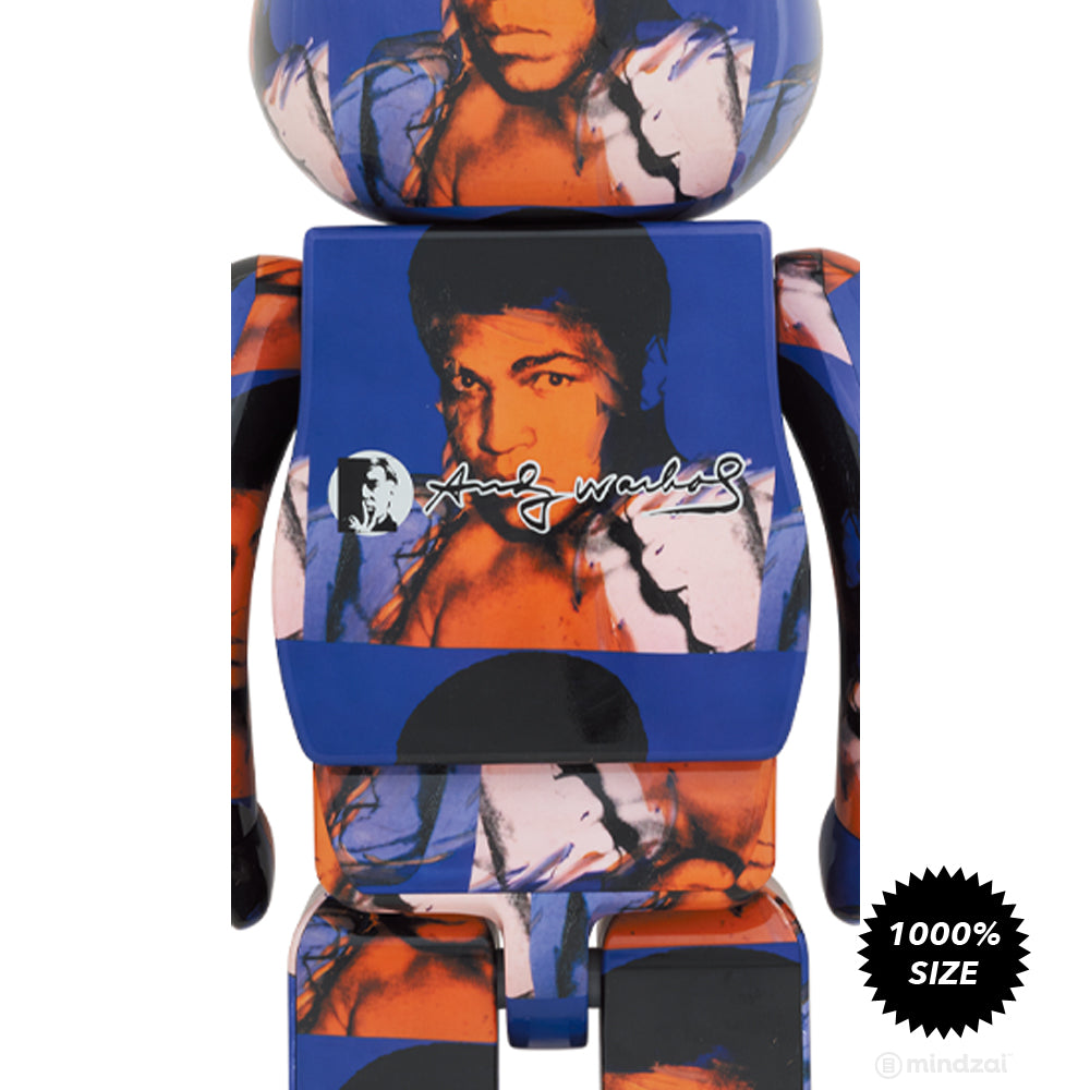 Andy Warhol Muhammad Ali 1000% Bearbrick by Medicom Toy