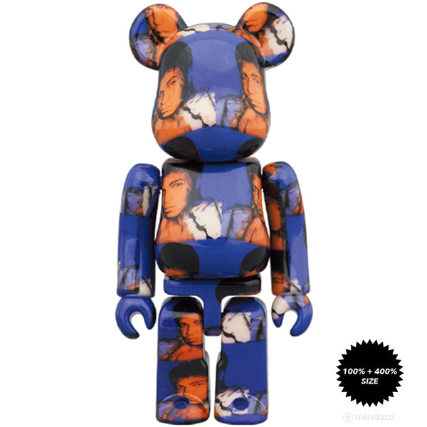 Andy Warhol Muhammad Ali 100% + 400% Bearbrick by Medicom