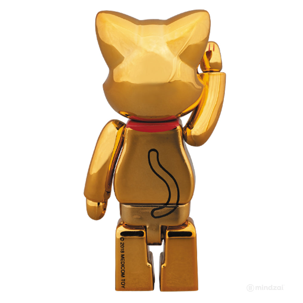 Tokyo Skytree Gold Manekineko Lucky Cat 100% Nyabrick by Medicom Toy