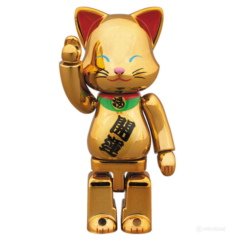 Tokyo Skytree Gold Manekineko Lucky Cat 100% Nyabrick by Medicom Toy