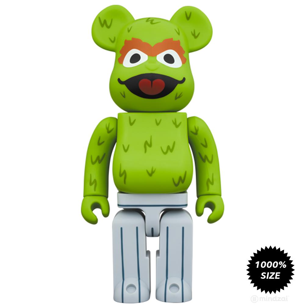 Sesame Street Oscar the Grouch 1000% Bearbrick by Medicom Toy