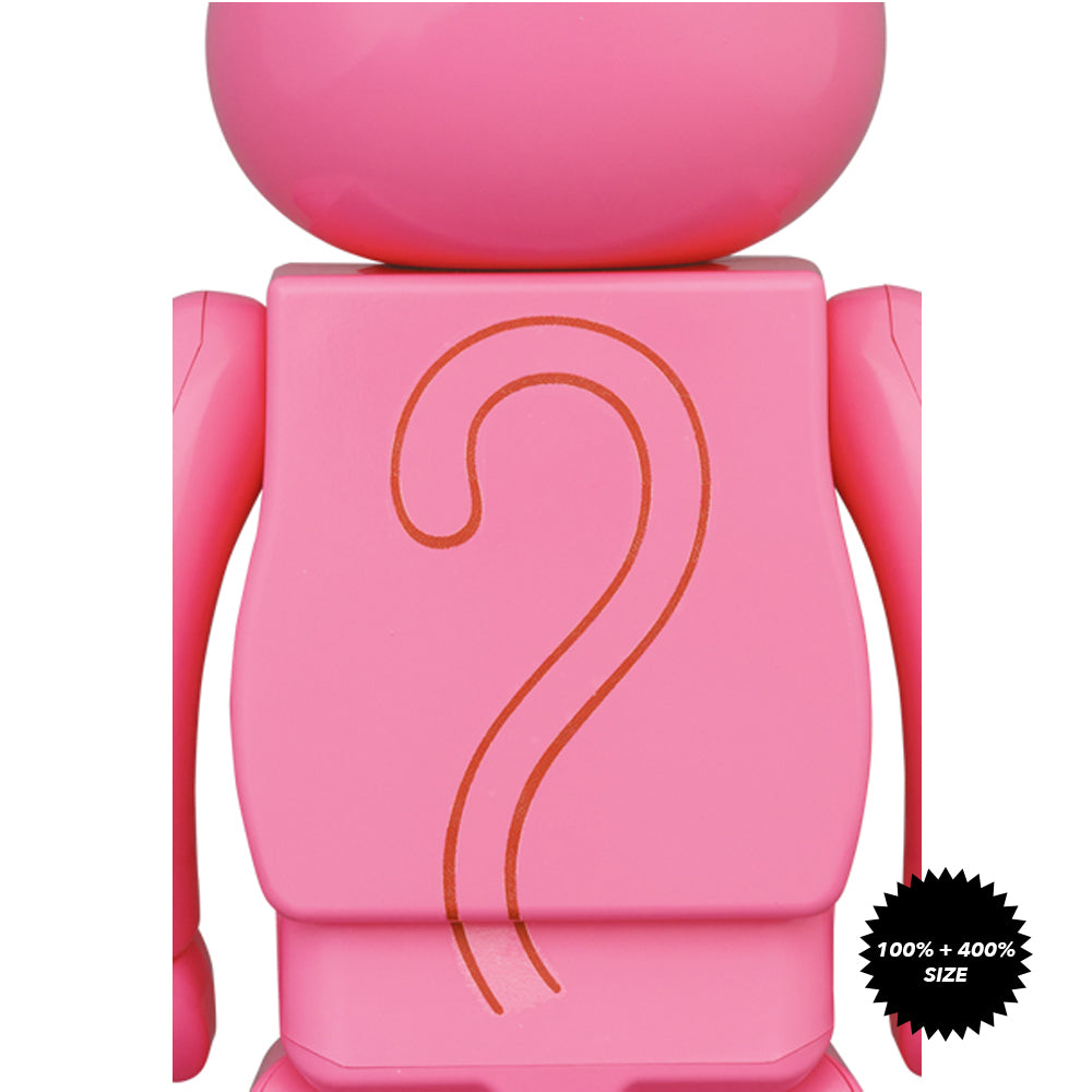 Pink Panther 100% + 400% Bearbrick Set by Medicom Toy