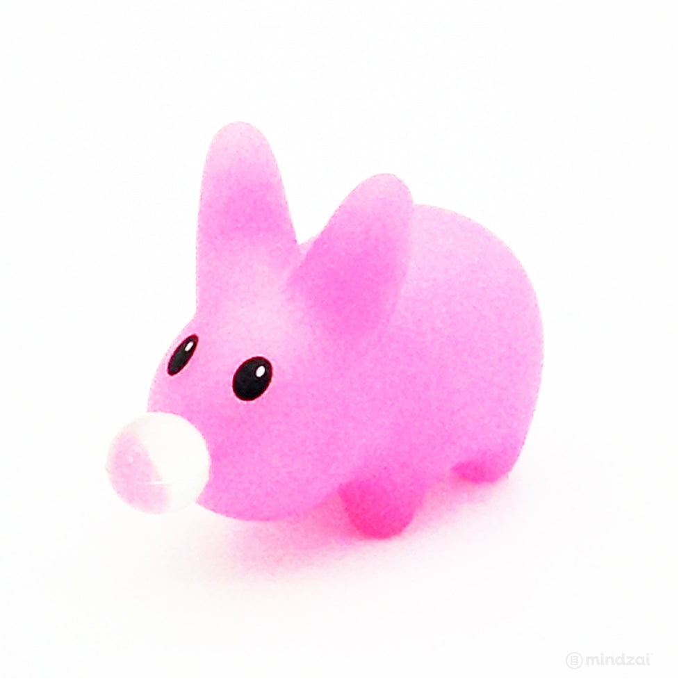 Happy Labbit Mini Series by Kidrobot - Pink Labbit with Bubble Gum