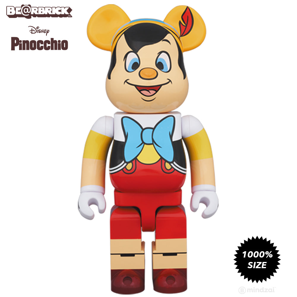 Disney Pinocchio 1000% Bearbrick Set by Medicom Toy