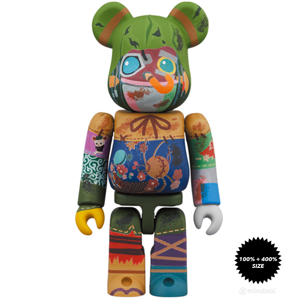 Poupelle of Chimney Town 100% + 400% Bearbrick Set by Medicom Toy [DAMAGE BOX]