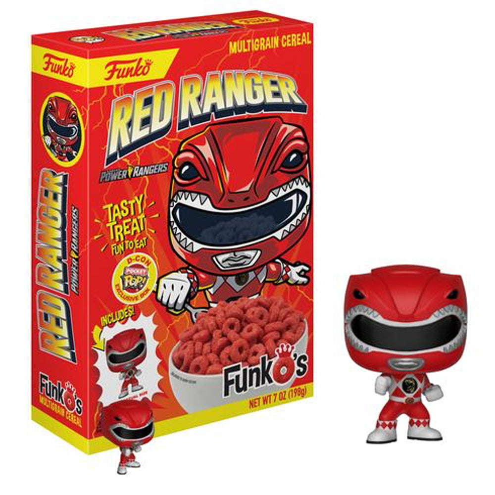 Funko&#39;s Cereal with Power Rangers: Red Ranger Pocket POP! Designer Con ( DCON ) Exclusive