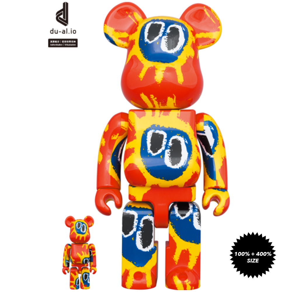 *Pre-order* Primal Scream Screamadelica 100% + 400% Bearbrick Set by Medicom Toy