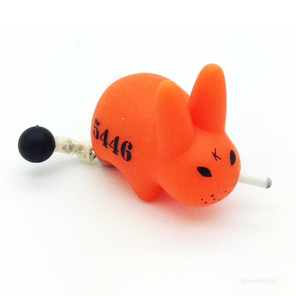 Smorkin&#39; Labbit Mini Series by Kidrobot - Prisoner 5446 Orange Labbit