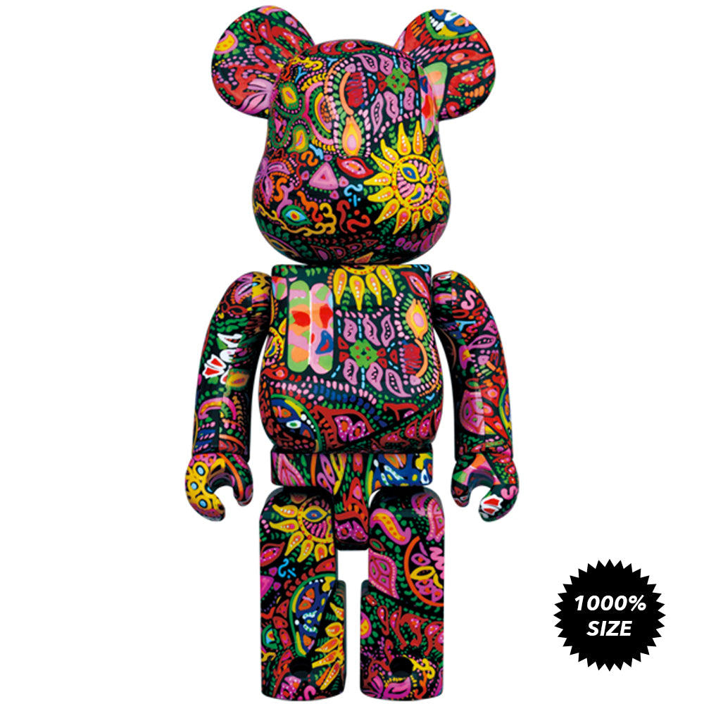 Psychedelic Paisley Amplifier 1000% Bearbrick by Medicom Toy