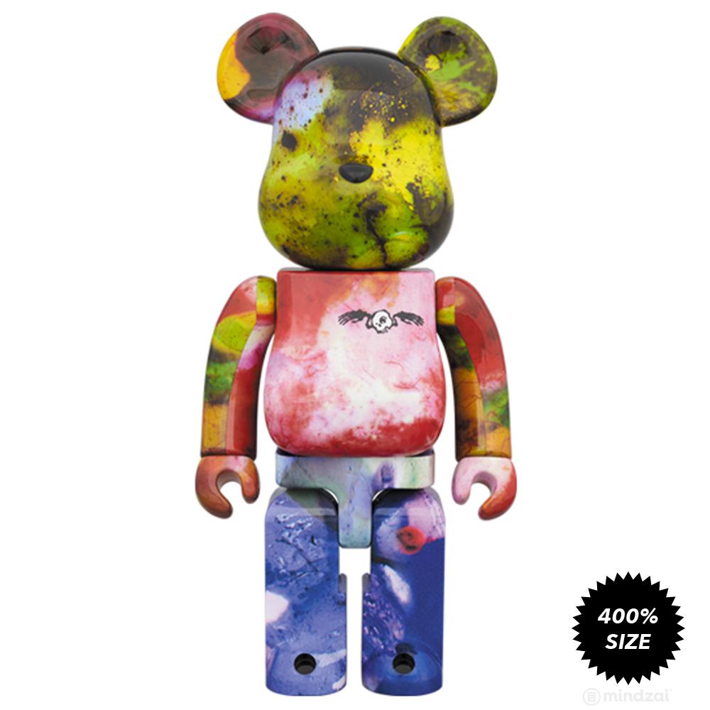 Pushead 3 Different Colours 100% + 400% 4 Piece Bearbrick Set by Medicom Toy
