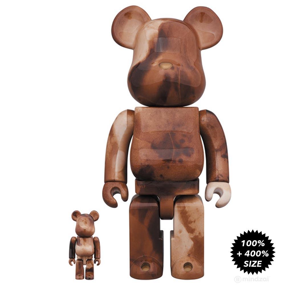 Pushead #4 100% + 400% Bearbrick Set by Medicom Toy