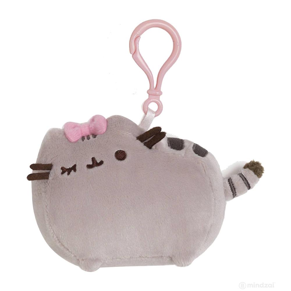 Pusheen Bow 4.5&quot; Backpack Clip by GUND