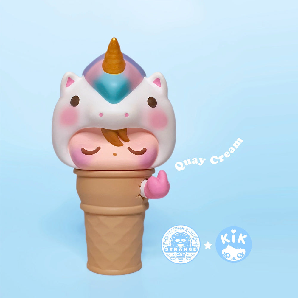 QuayCream Art Toy Figure by KiK Toyz x Strangecat Toys