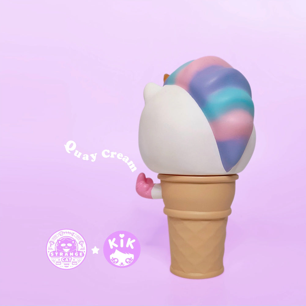 QuayCream Art Toy Figure by KiK Toyz x Strangecat Toys