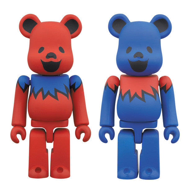 Grateful Dead Red and Blue 100% Bearbrick Bundle - Mindzai  - 1