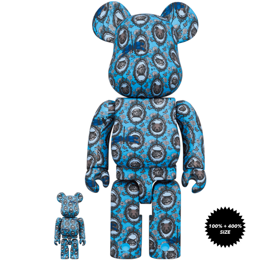 Robe Japonica Mirror 100% + 400% Bearbrick Set by Medicom Toy