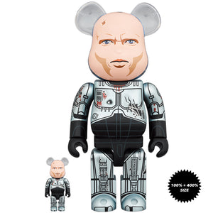 RoboCop (Murphy Head Ver.) 100% + 400% Bearbrick Set by Medicom Toy