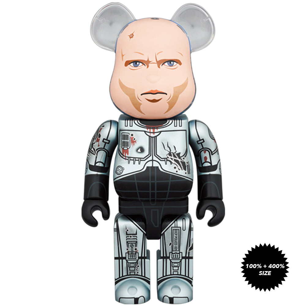 RoboCop (Murphy Head Ver.) 100% + 400% Bearbrick Set by Medicom Toy