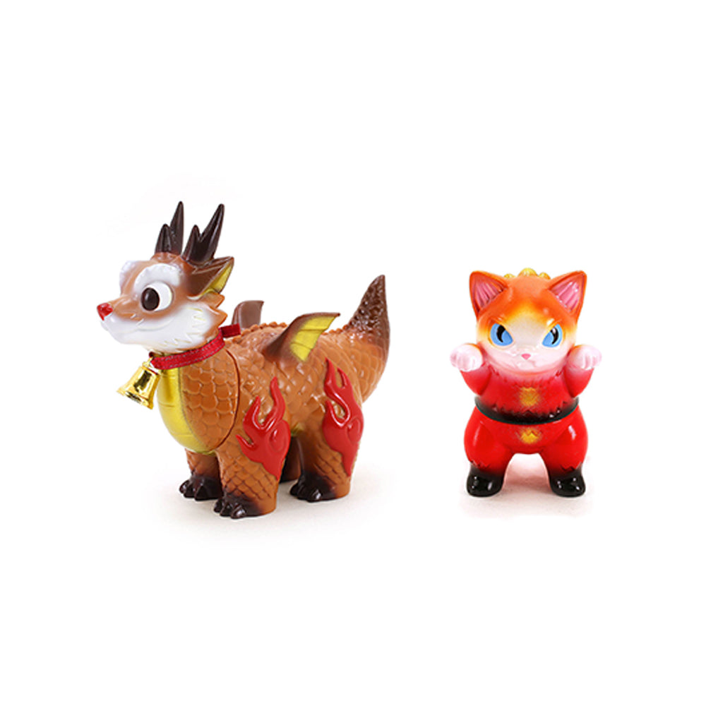 Ryudora Reindeer and Migora Santa Sofubi 2-pack Set by Konatsuya