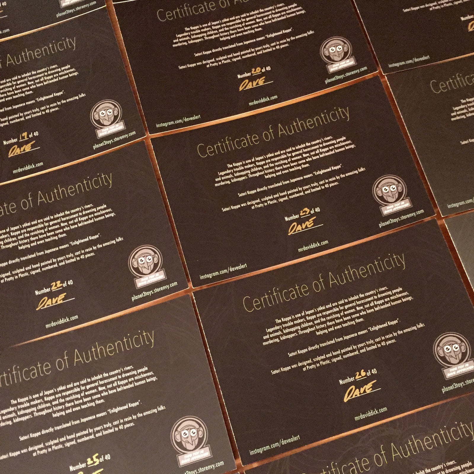 Satori Kappa by David Dick with Signed Water Color Sketch - Mindzai  - 5