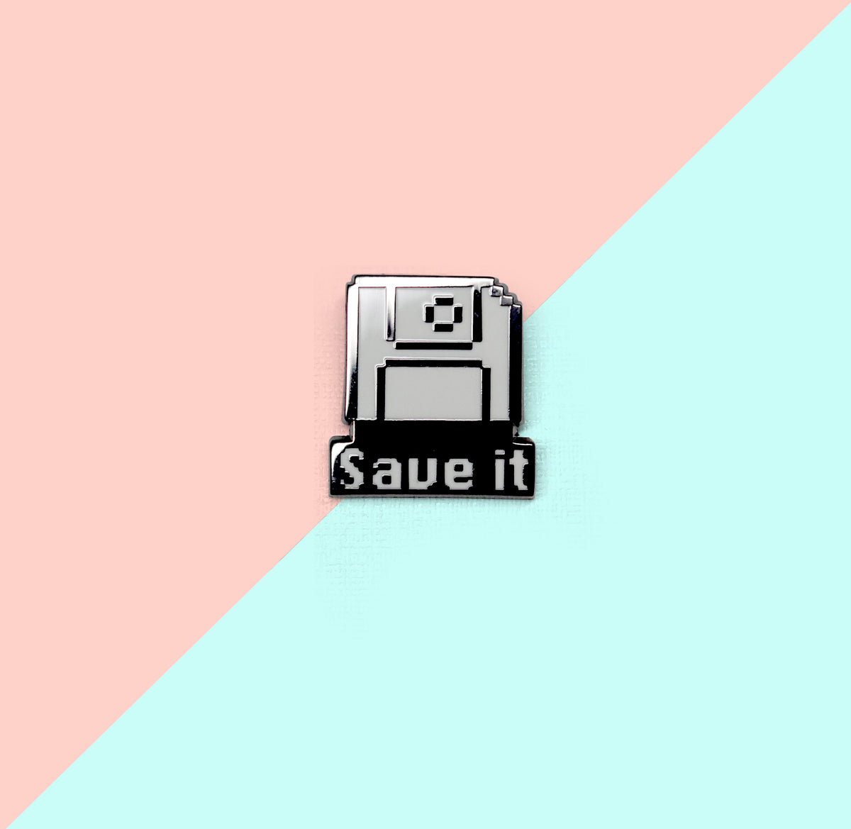 Save it Enamel Pin by Classicbot