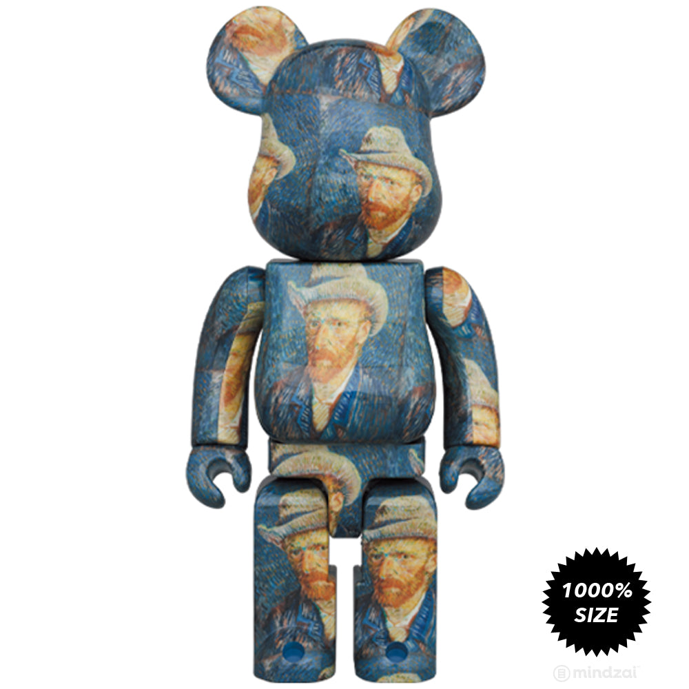 *Pre-order* Self Portrait 1000% Bearbrick by Vincent Van Gogh Museum x Medicom Toy