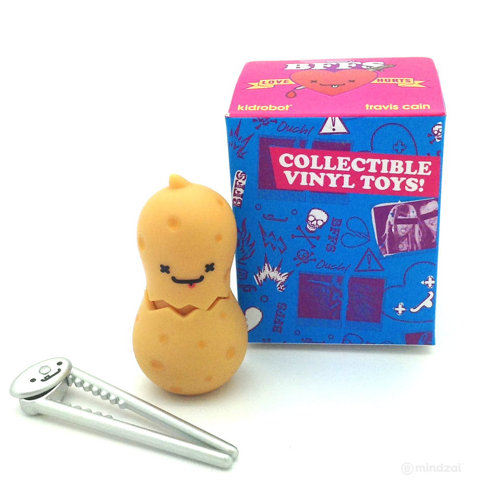 BFFs Love Hurts Mini Series 3 Blind Box by Travis Cain x Kidrobot - Sheldon and Bruce (Peanut and Nutcracker)