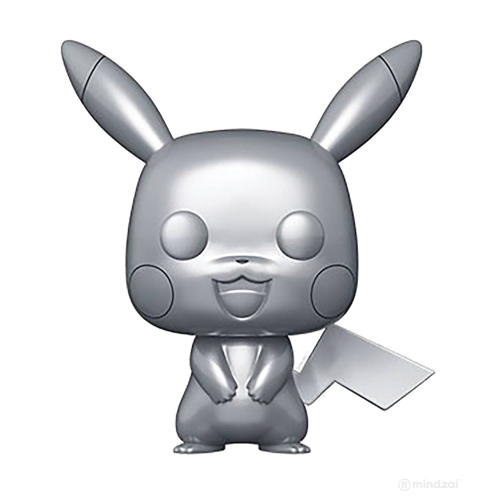 Pokemon Pikachu Silver Metallic Version POP Toy Figure by Funko