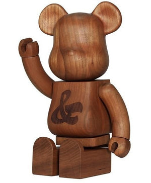 House Industries x Sync Wooden 400% Bearbrick by Karimoku - Mindzai  - 2