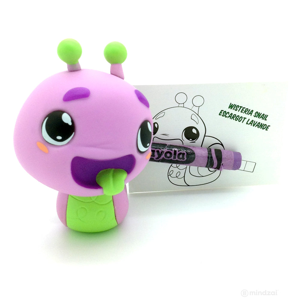 Crayola Critters Blind Box Mini Series by Kidrobot - Wisteria Snail Sharpener