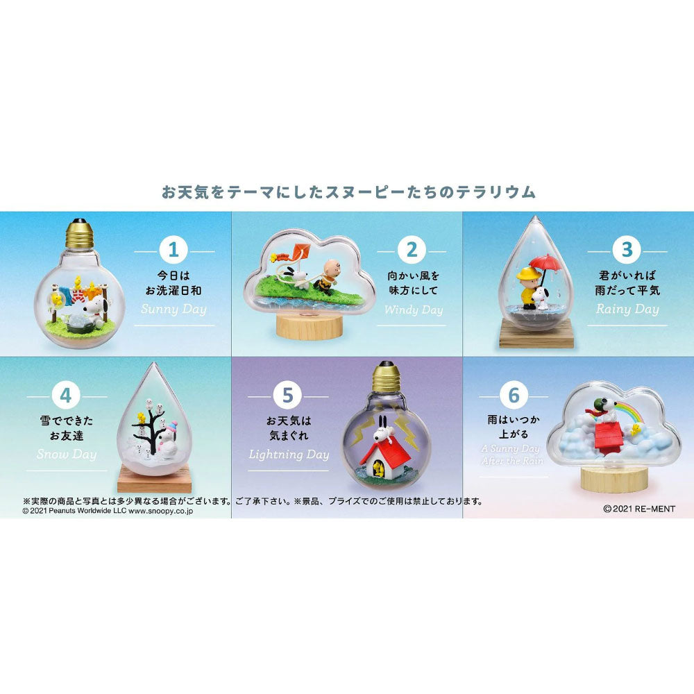 Snoopy Weather Terrarium Blind Box Series by Re-Ment