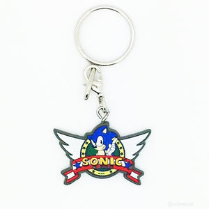 Sonic The Hedgehog Keychain Series Blind Box by Kidrobot - Title Screen Logo Badge