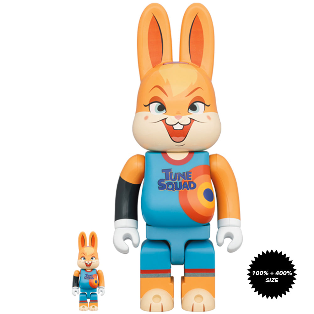 Space Jam A New Legacy Lola Bunny 100% + 400% Rabbrick Set by Medicom Toy