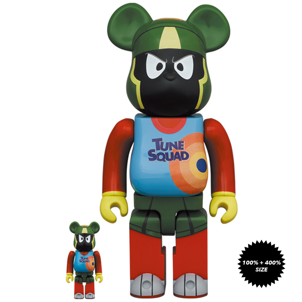 Space Jam: A New Legacy Marvin the Martian 100% + 400% Bearbrick Set by Medicom Toy