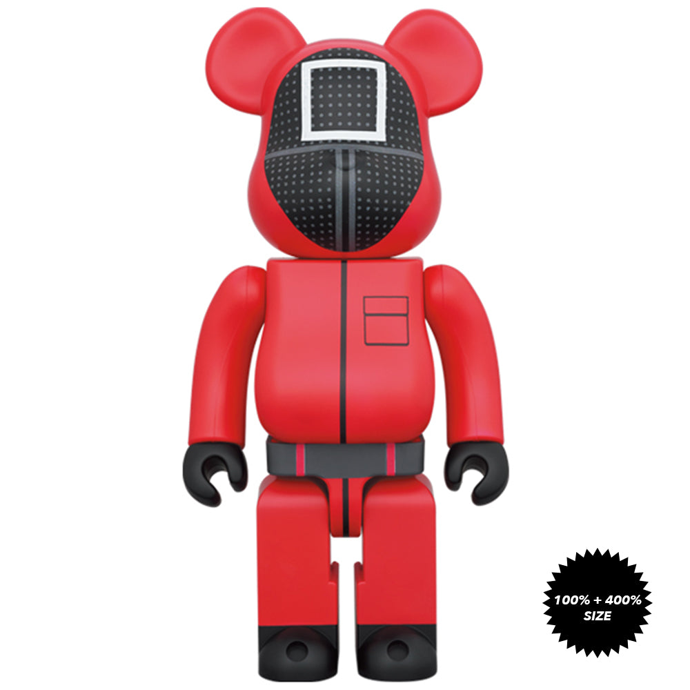 Squid Game Guard □ 100% + 400% Bearbrick Set by Medicom Toy