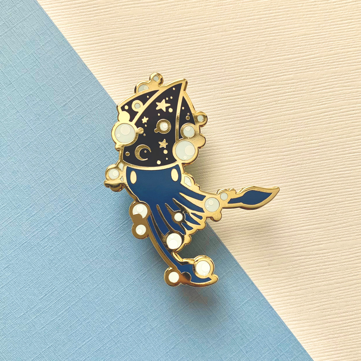 Starry Squid Enamel Pin by Shumi Collective