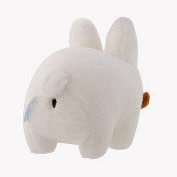 Happy Labbit 'Stache White Plush Doll 7" by Frank Kozik - Mindzai  - 1