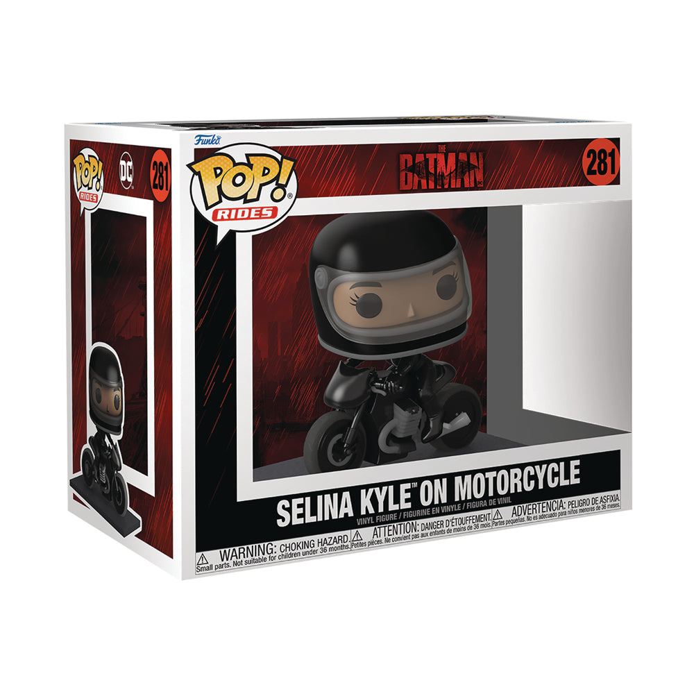 The Batman: Selina Kyle on Motorcycle POP! Rides Vinyl Figure by Funko