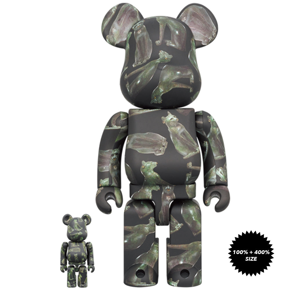 The Gayer-Anderson Cat 100% + 400% Bearbrick Set by Medicom Toy x The British Museum